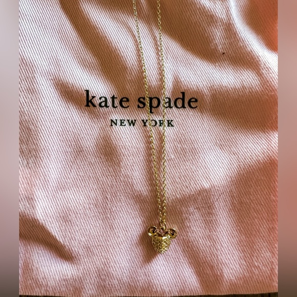 NWT Disney🐭 X Kate Spade ♠️ New York Minnie Mouse Pave Pendant - Picture 10 of 12